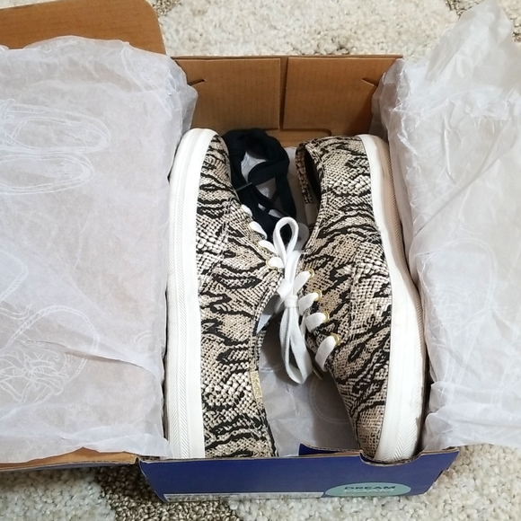 Keds Dream Foam snake cream/black sz 5.5 - Picture 6 of 8